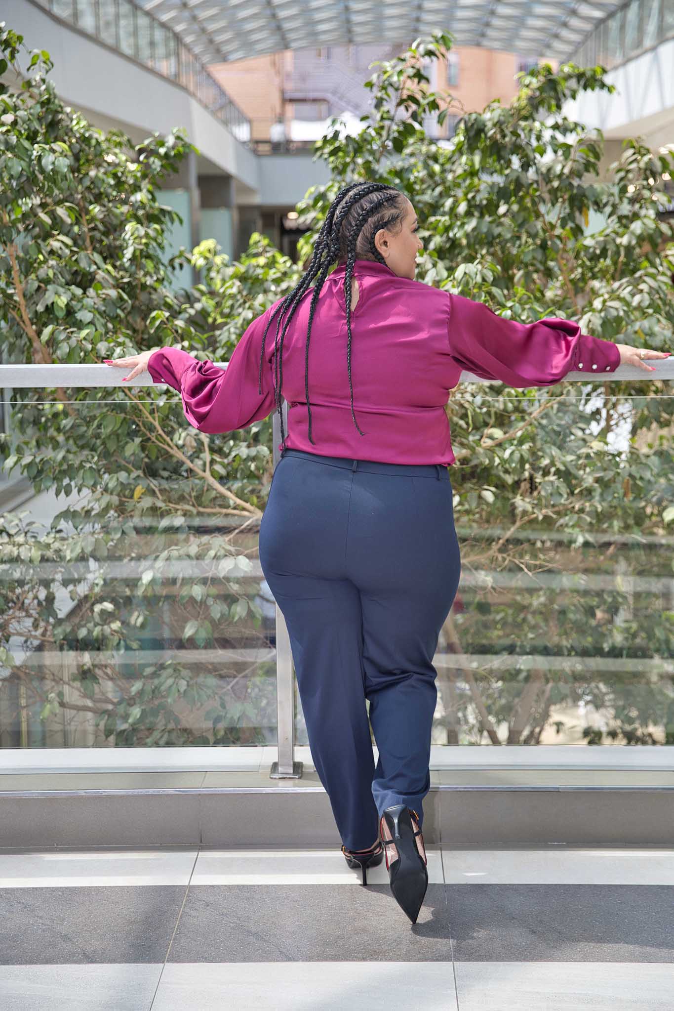 Grace Maroon  Blouse