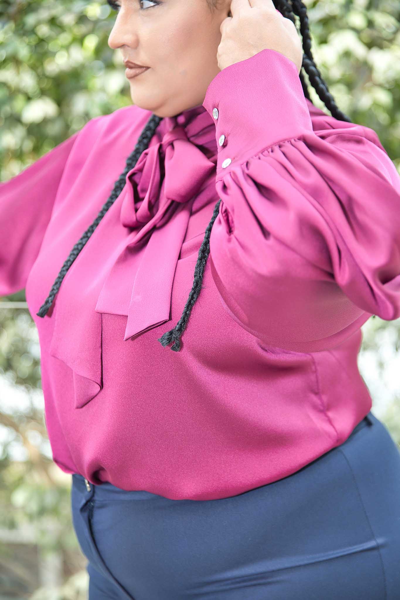 Grace Maroon  Blouse