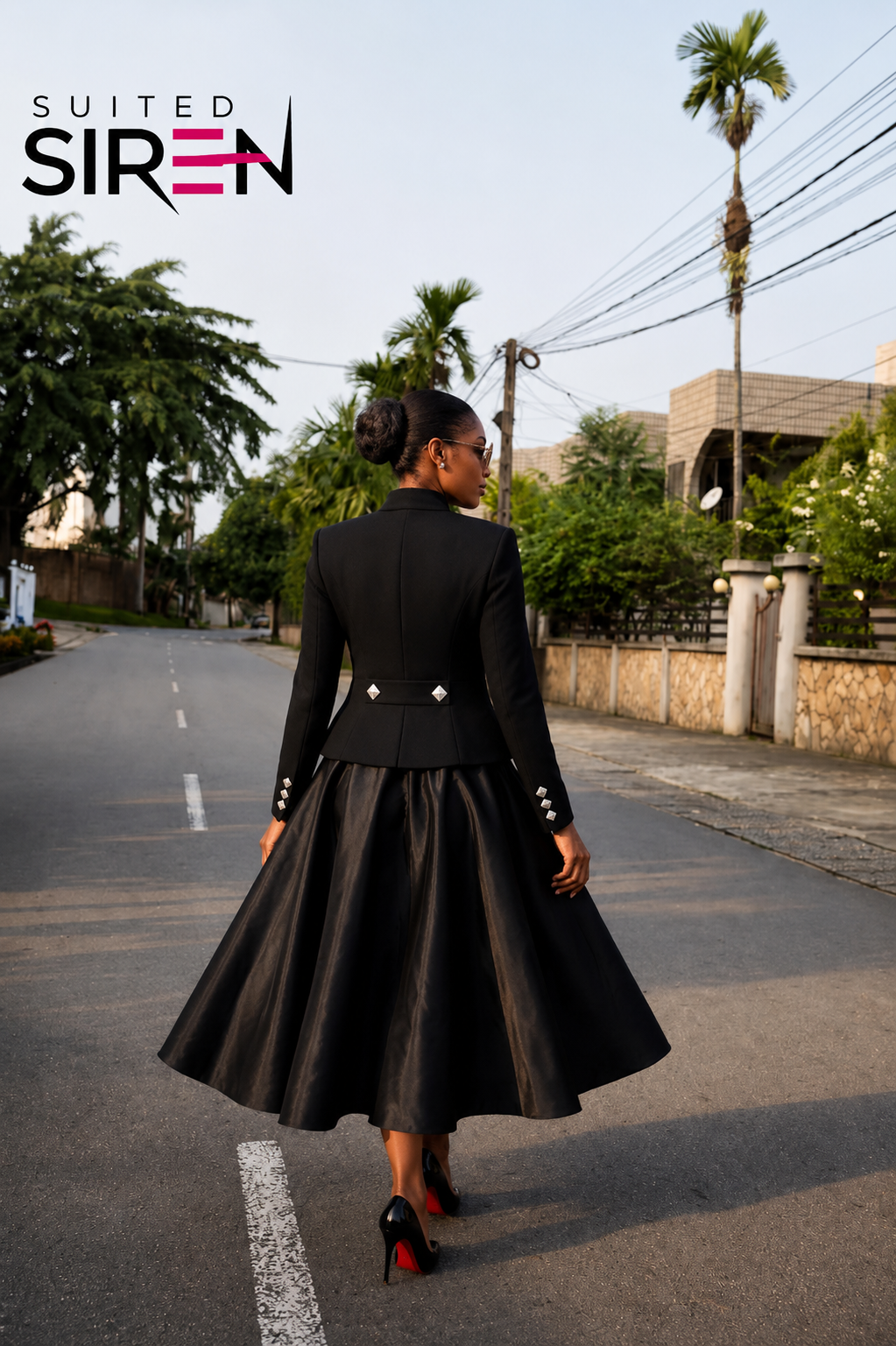 Midnight Royale Skirt Set