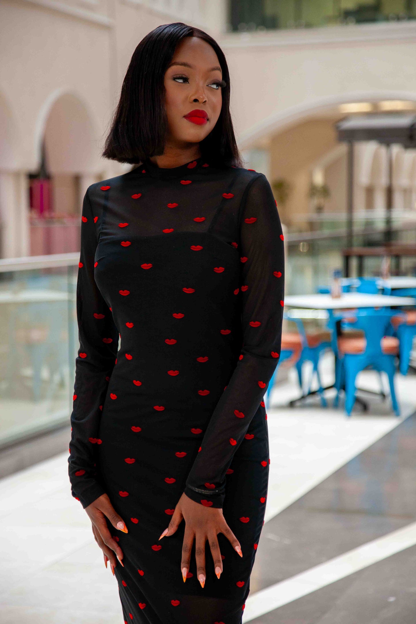 Midnight Kiss Midi Dress