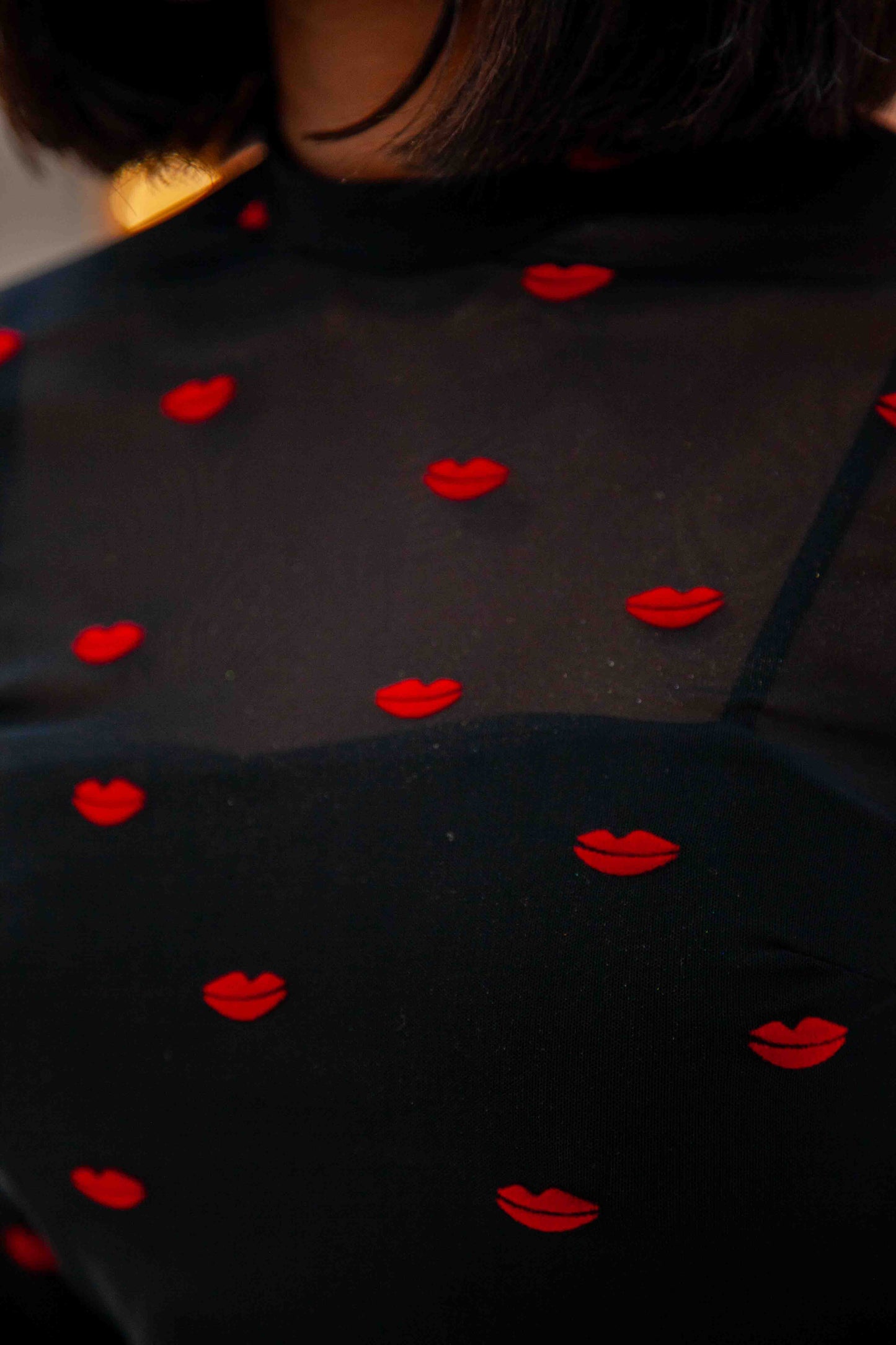 Black and Red Hearts Valentine Dress