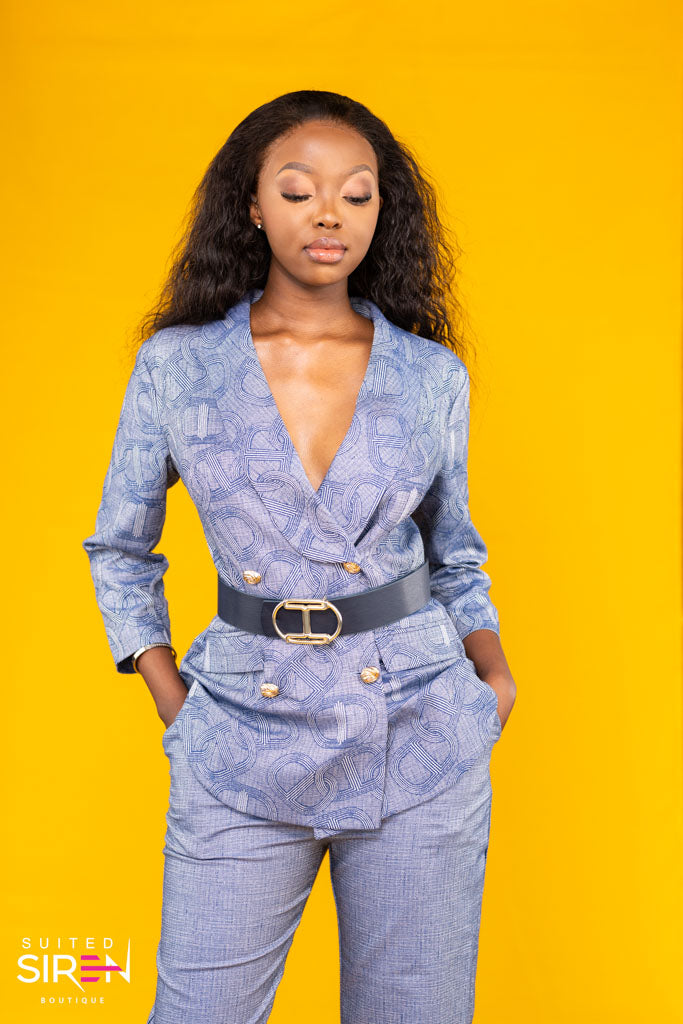 Azure Chic Suit