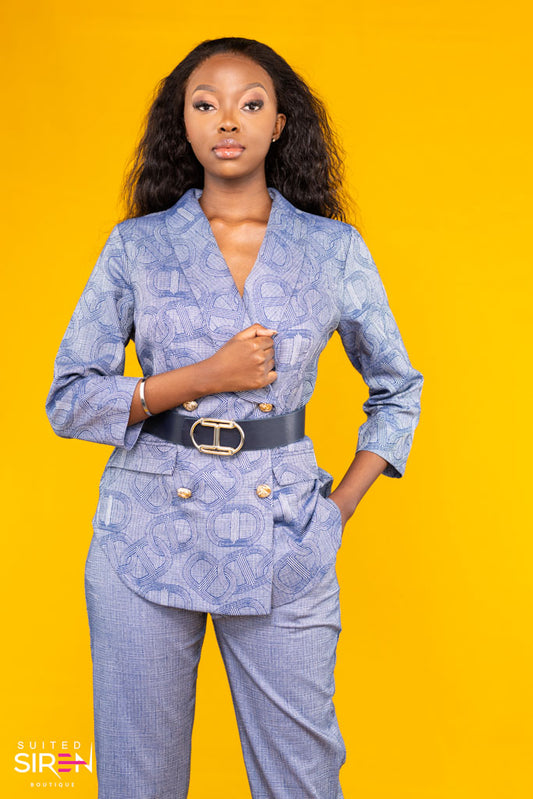 Azure Chic Suit