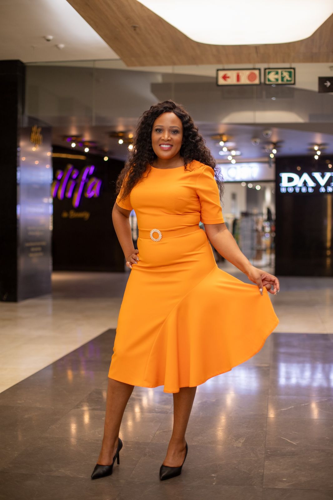 Orange Vibrant Chic Dress