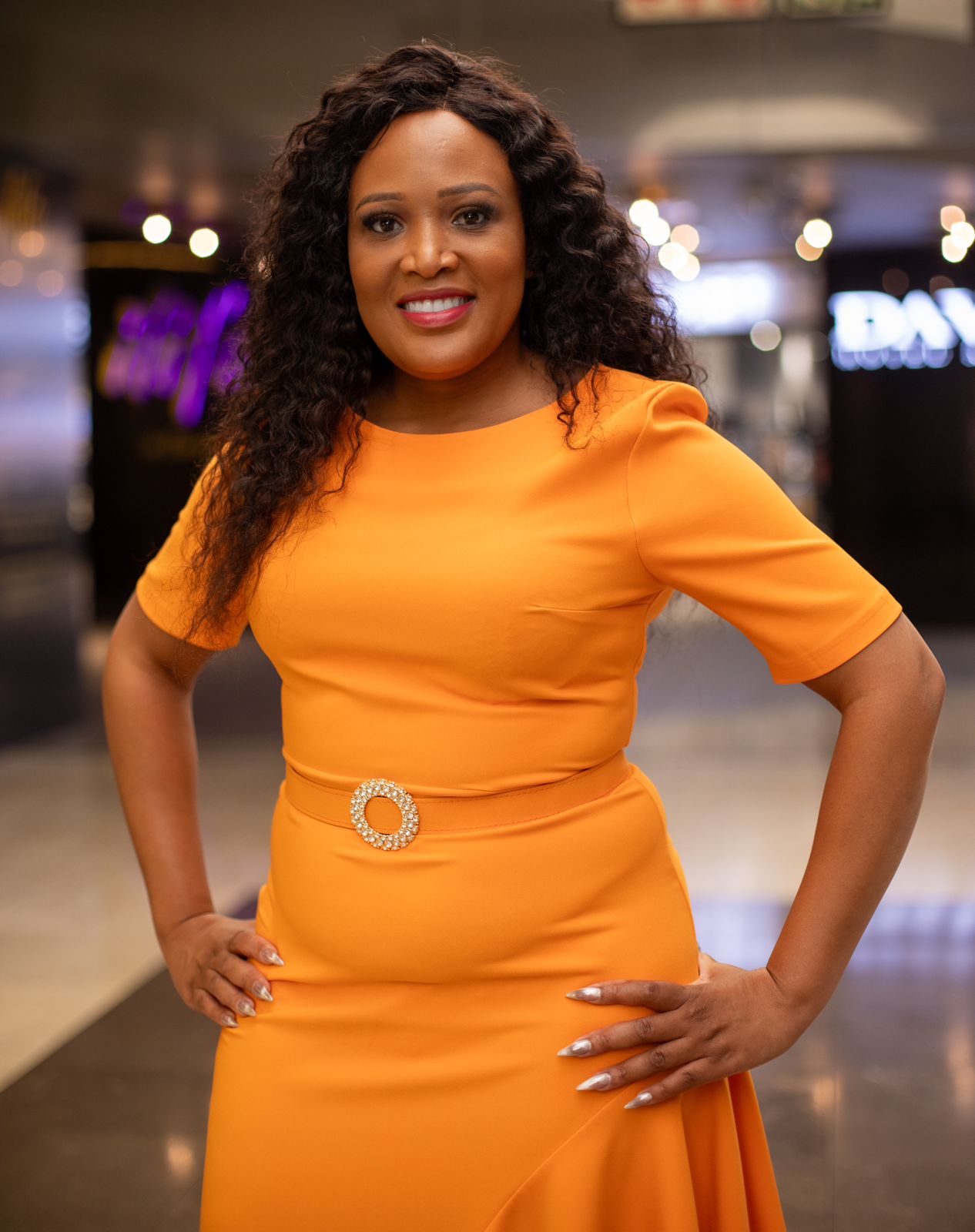 Orange Vibrant Chic Dress