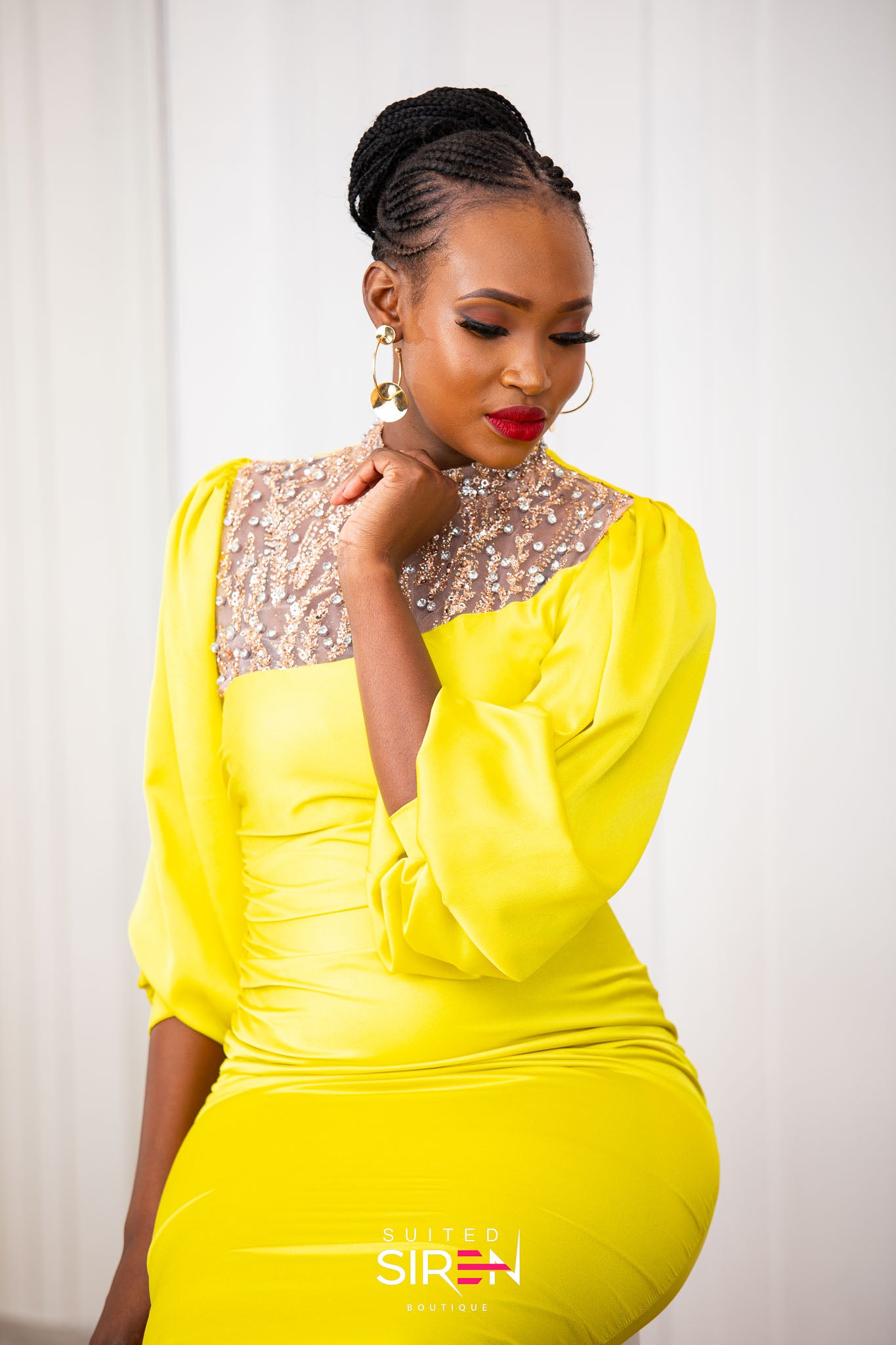Yellow Shimmery Dress