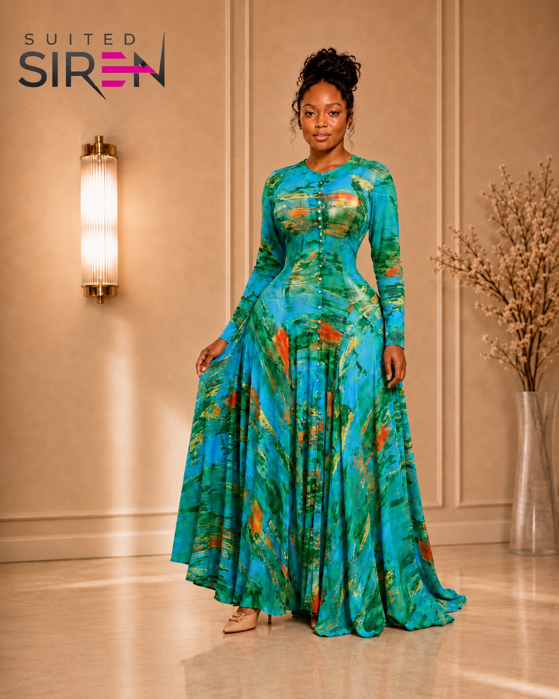 Ocean Muse Maxi Dress