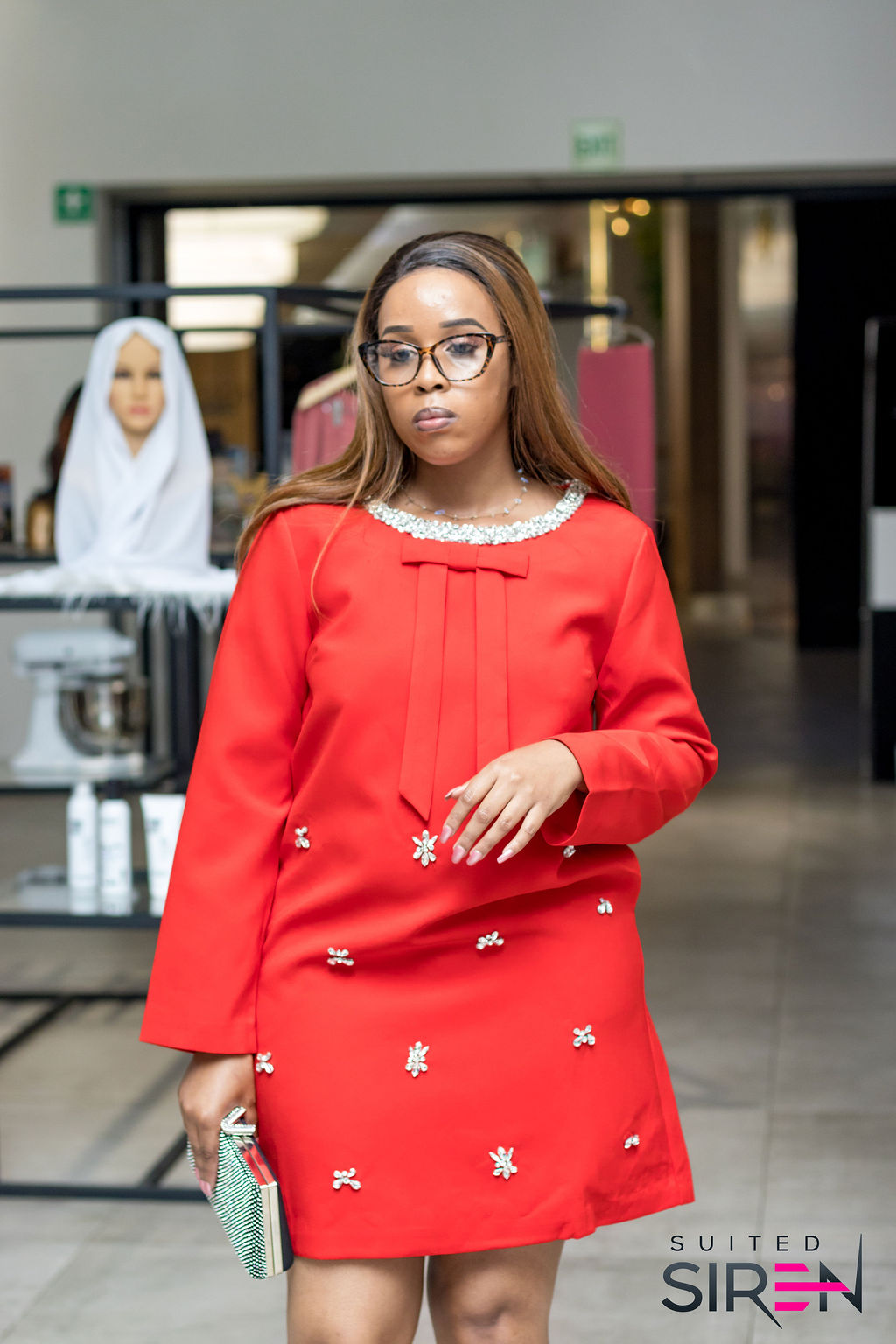 Crimson Halo Dress