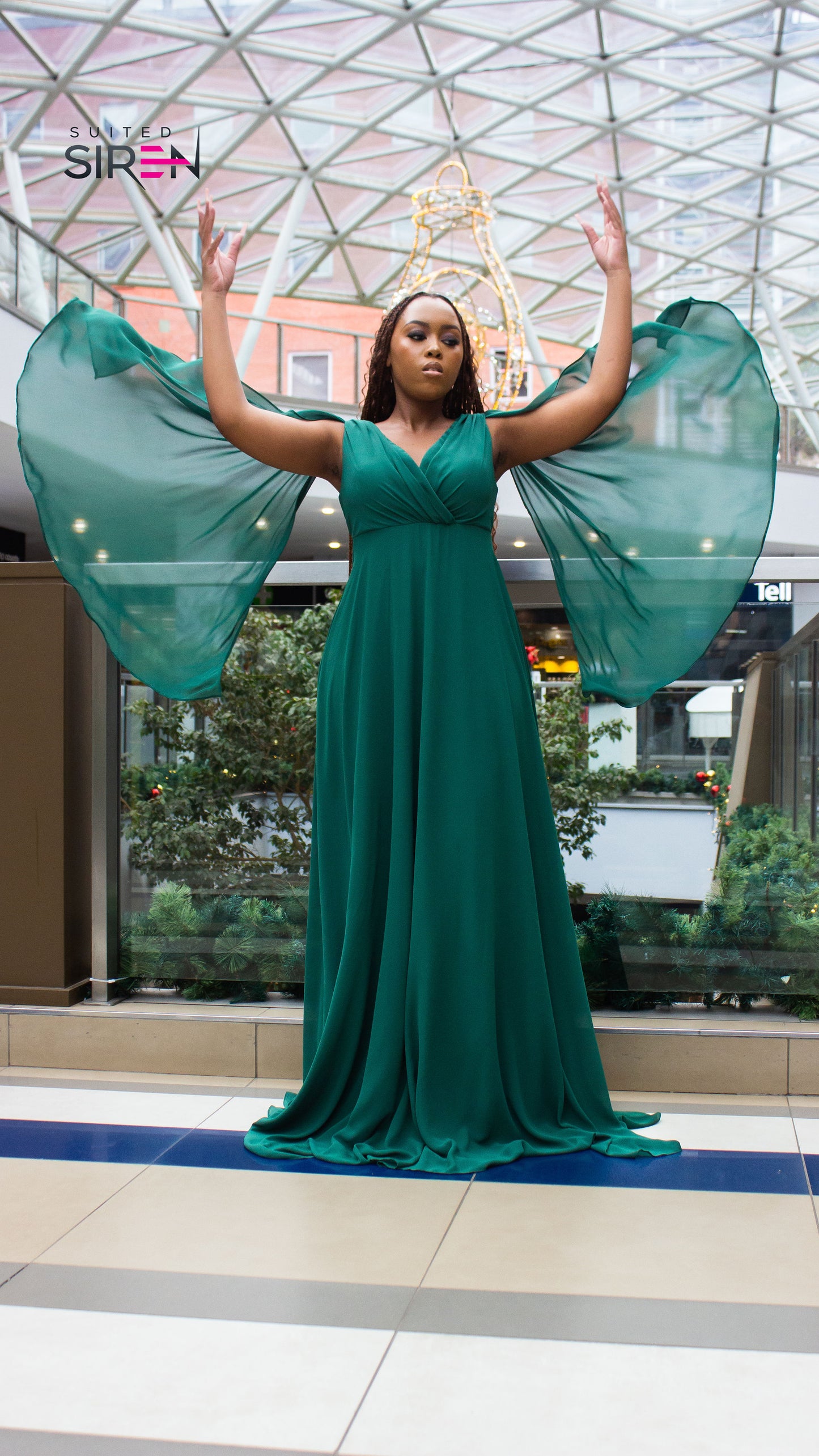 Emerald Breeze Gown